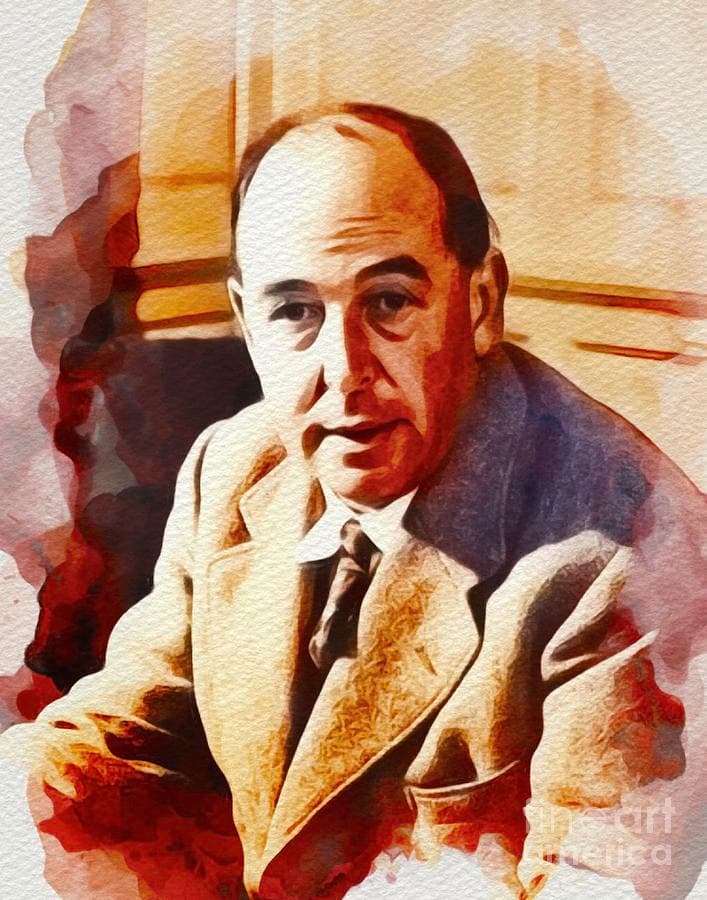 Painted portrait of C. S. Lewis